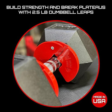 Micro Gainz Dumbbell Fractional 1.25lb Weight Plate, Ideal for Micro Loading, (Choose Color) 4 Piece Fractional Weight Plates, Designed for Dumbbell Training, Made In USA