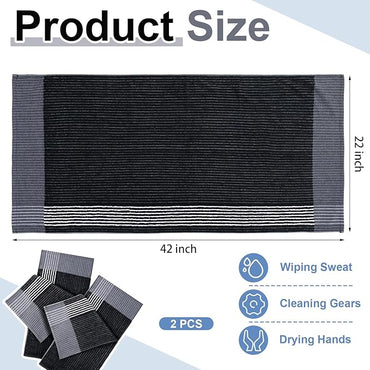 Mixweer Caddy Golf Towel 22" x 42" Large Caddy Towel Camping Sport Towels Cotton Soft Towels for Man Golf Lovers