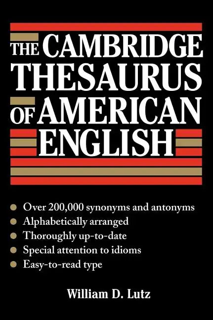 The Cambridge Thesaurus of American English - Hardcover