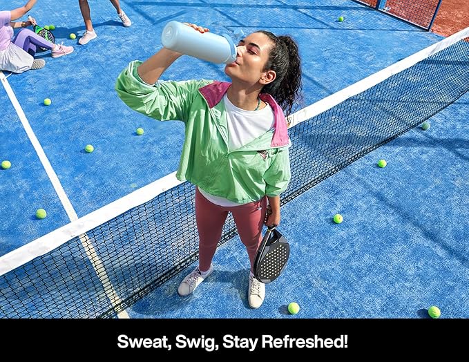 40 oz Insulated Water Bottle with 2-in-1 Straw and Spout Lid, Keep Cold 24H, Leak-Proof, BPA-Free, Double Wall Stainless Steel Water Bottle for Sports, Gym, Travel, and School (Twilight Cosmos)