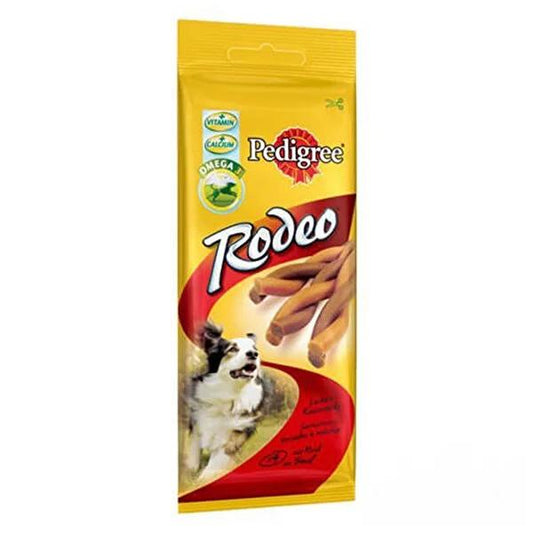 Pedigree Rodeo Dog Treats - Soft Beef Flavor Sticks for Healthy Chewing Experience