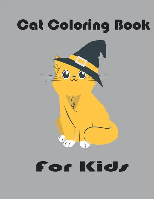 Cat Coloring Book For Kids: Cats With Hats Coloring Pages For Kids, Simple activity book 33 design 8.5*11 inches - Paperback