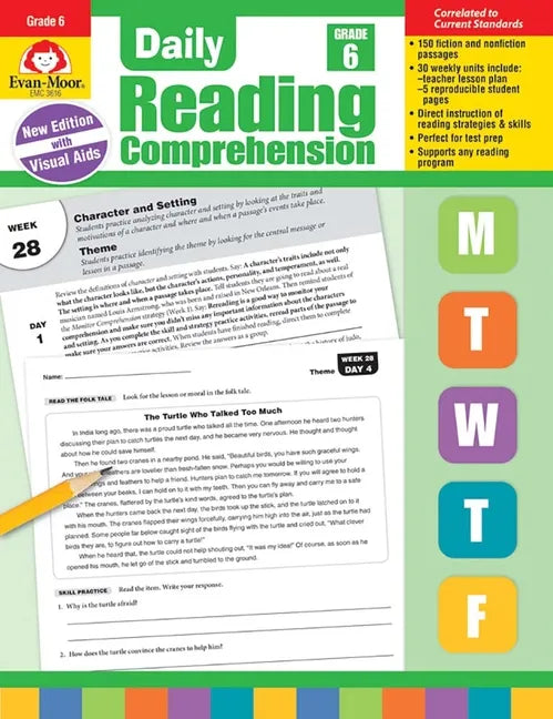 Daily Reading Comprehension, Grade 6 Teacher Edition - Paperback
