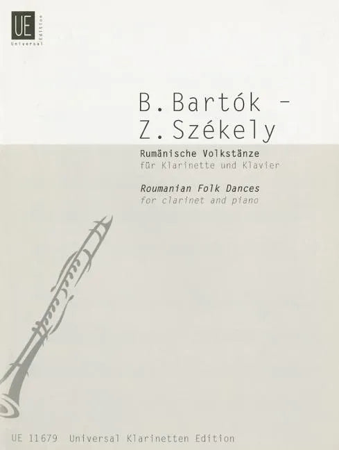 Roumanian Folk Dances: For Clarinet and Piano - Paperback