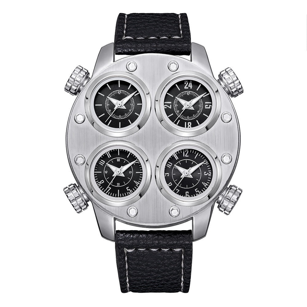 Mens Large-dial Quartz Watch