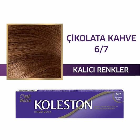 Wella Koleston Hair Color 6/7 Chocolate Brown - Glossy Finish | 50ml