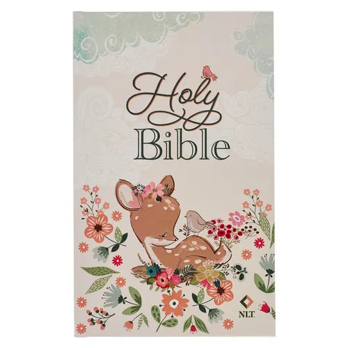NLT Keepsake Holy Bible for Baby Girls Baptism Easter, New Living Translation, Pink - Hardcover