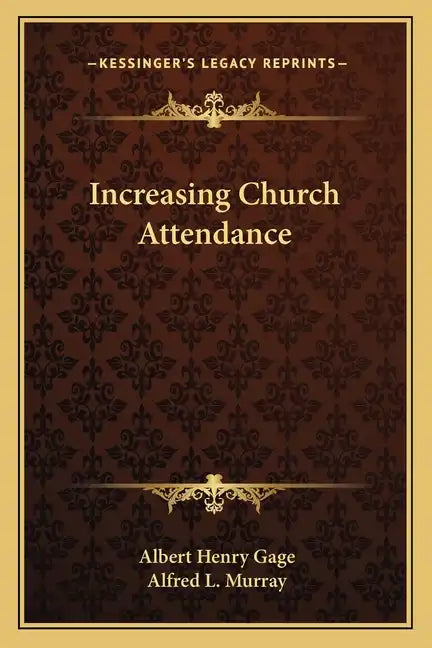 Increasing Church Attendance - Paperback
