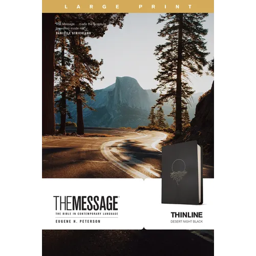 The Message Thinline, Large Print (Leather-Look, Desert Night Black) - Imitation Leather