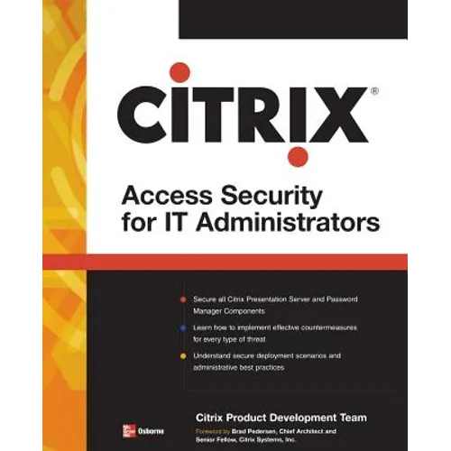 Citrix(r) Access Suite Security for It Administrators - Paperback