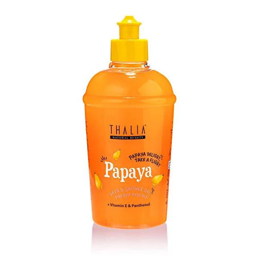 Thalia Papaya Extract Shower Gel - Moisturizing, Paraben-Free, Tropical Scent, 13.53 fl oz
