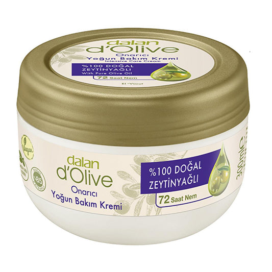 Dalan D'Olive Moisturizing Cream - 72 Hour Hydration, Shea Butter & Olive Oil, for Dry Skin Care