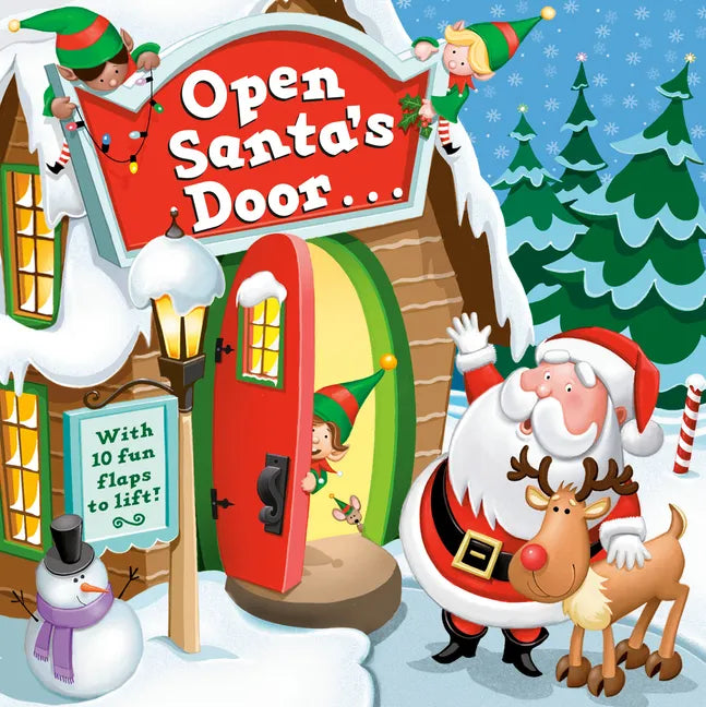 Open Santa's Door: A Christmas Lift-The-Flap Book - Board Book