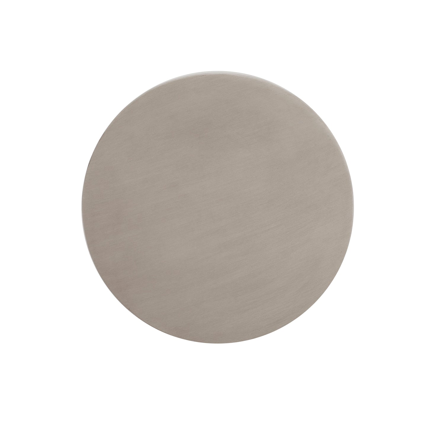 Outdoor Side Table Round Concrete Light Gray U-Shape Base 16in