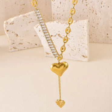 18K Gold-Plated Heart Necklace