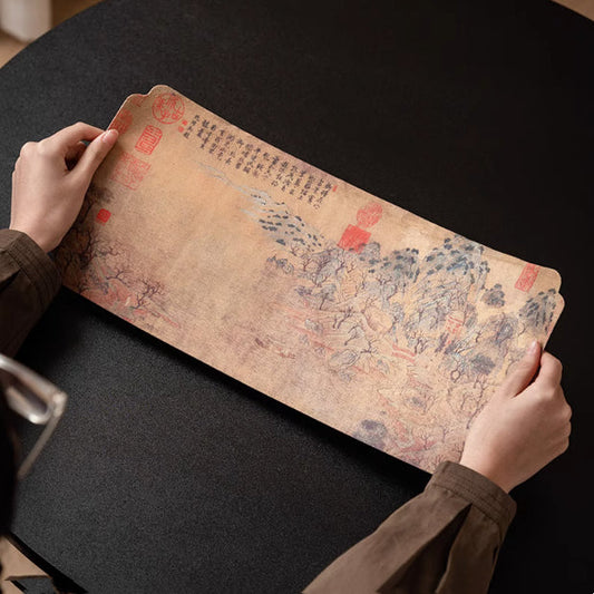 Peach Garden Notes Double-sided Tea Mat Chinese Zen
