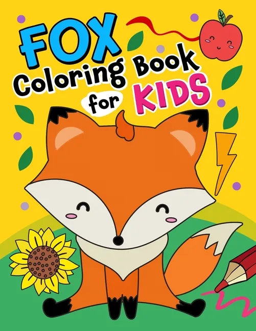 Fox Coloring Book for kids - Paperback