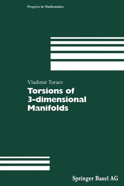 Torsions of 3-Dimensional Manifolds - Paperback