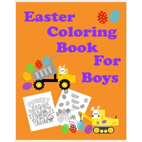 Easter Coloring Book For Boys - Paperback