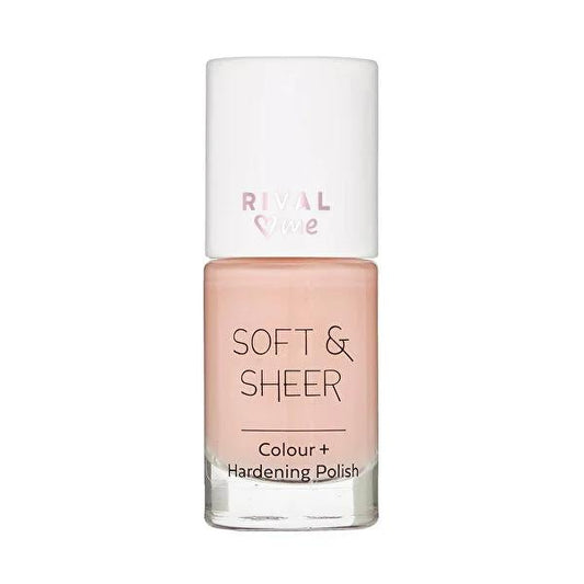 Rival Loves Me Peach Shake Nail Polish: Sheer, Natural Peach Color with Jojoba Oil & Hardening Quartz for Stronger Nails