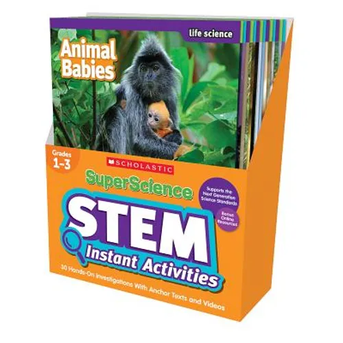Superscience STEM Instant Activities: Grades 1-3: 30 Hands-On Investigations with Anchor Texts and Videos - Boxed Set