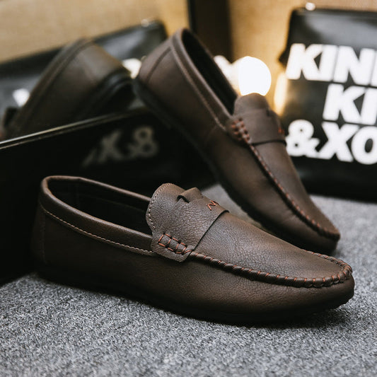 New Casual Summer Breathable Slip On Soft Soled Mens Shoes