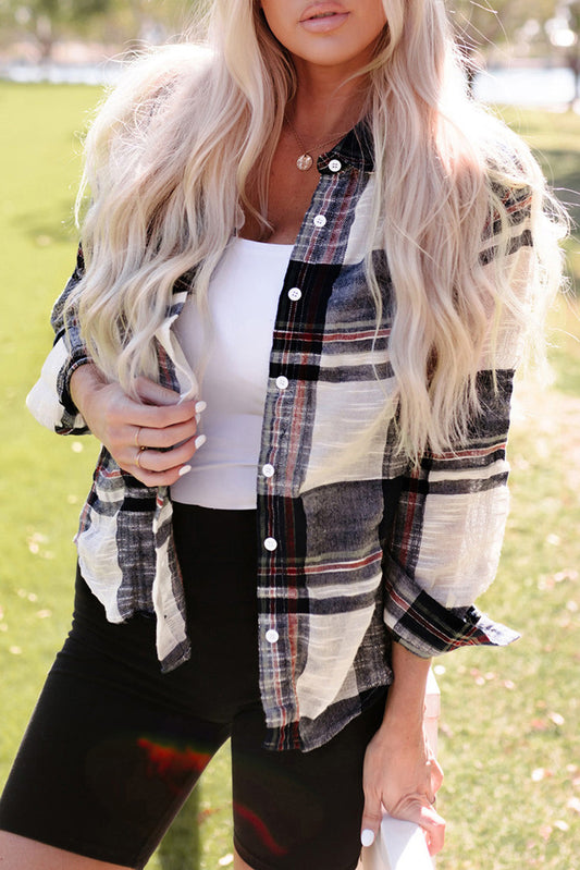 Classic Plaid Button-Down Shirt