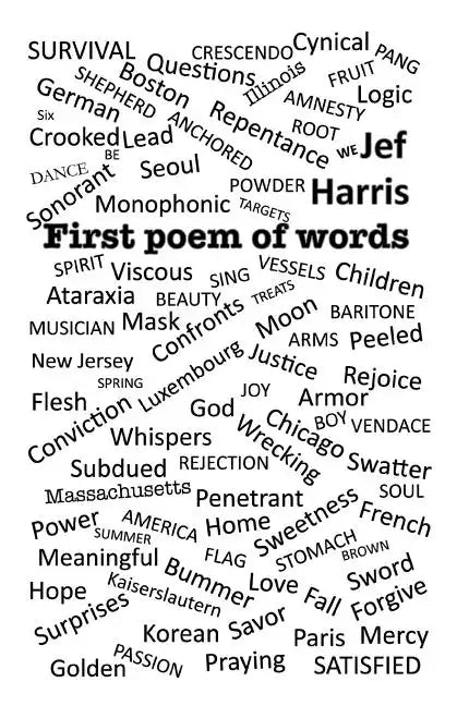 First Poem of Words - Paperback