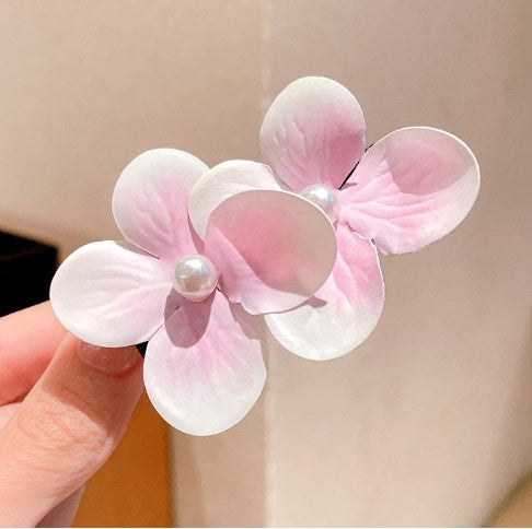 Flower Pearl Hairpin-Pink-1 pack