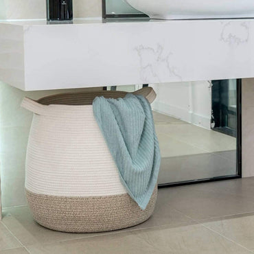 Japanese Style Cotton Rope Woven Storage Basket