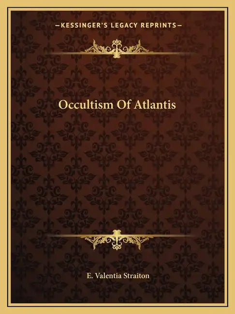 Occultism of Atlantis - Paperback