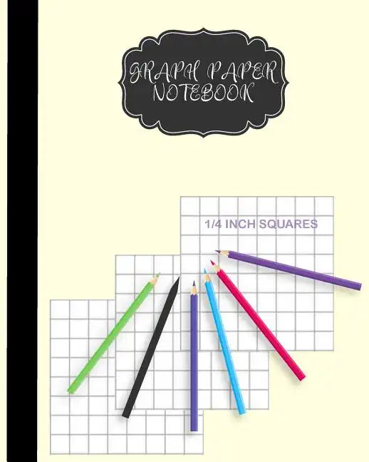 Graph Paper Notebook 1/4 inch squares: Graph Paper Composition Book For Children and Women 8 x 10 inch, 122 Pages - Paperback