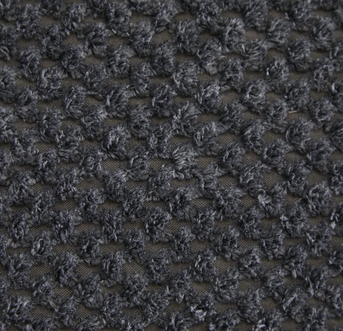 Floor Seat Modular Circle Fleece Dark Gray Ottoman 39 In
