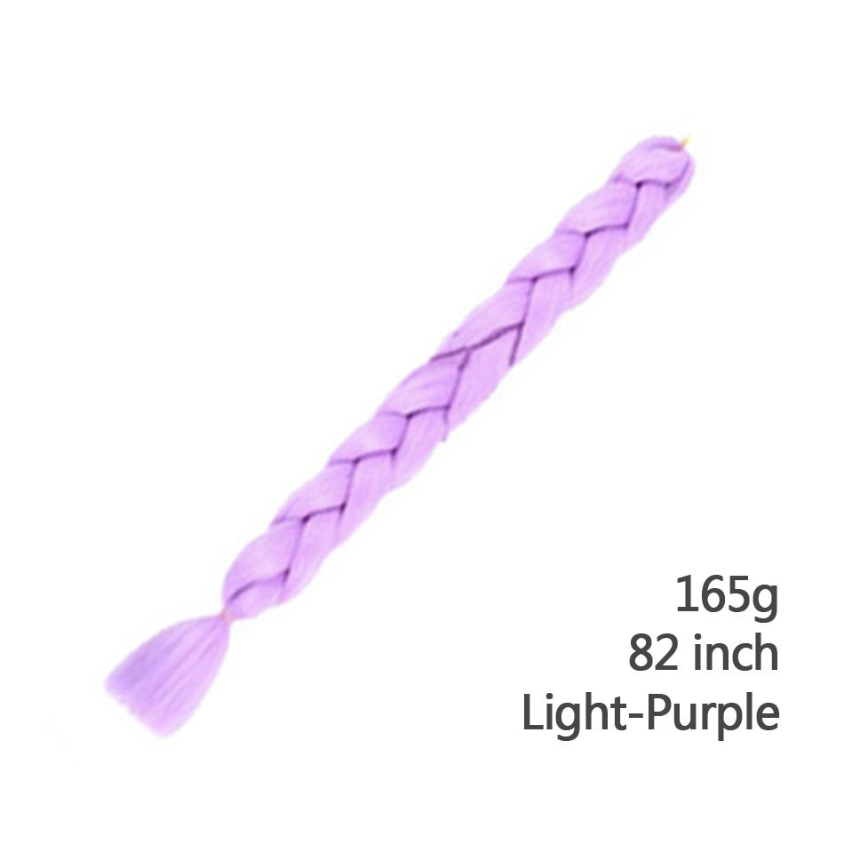 Womens Multi-colored Long Braided Ponytail