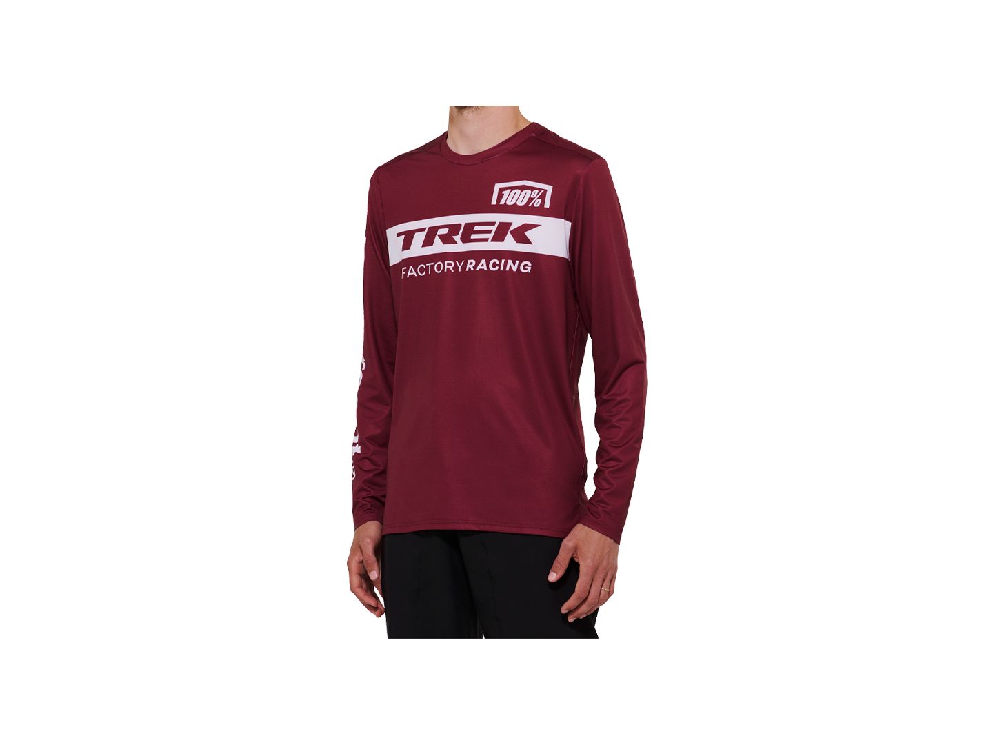 100 TFR Airmatic Long Sleeve Medium Dark Red Jersey