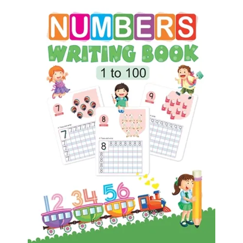 Number Writing Book: 1 to 100 - Paperback