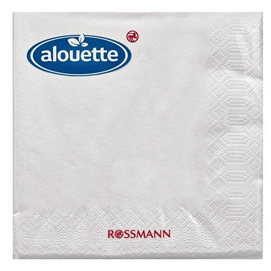 Alouette White Napkins - Bulk Pack of 30, 12.99 Inch Square, Disposable Paper Napkins for Household, Events