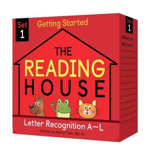 The Reading House Set 1: Letter Recognition A-L - Boxed Set