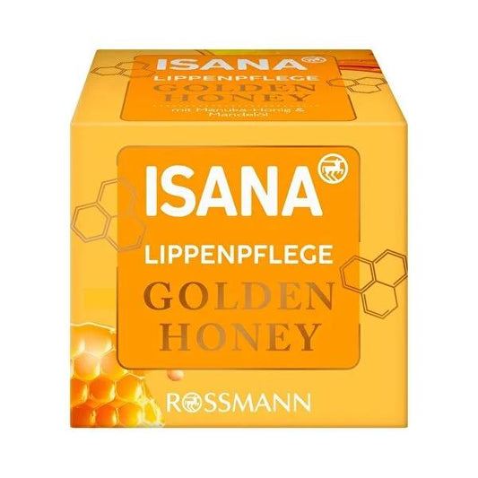 Isana Golden Honey Lip Balm - Natural Hydration, Soothes & Protects | Dry, Chapped Lips Repair