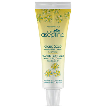 Cire Aseptine Moisturizing Cream - Paraben-Free, Flower Extracts for Dry Skin, 1.01 fl oz