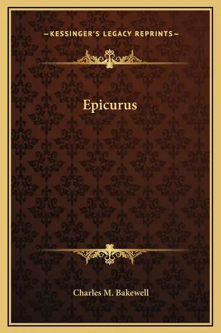 Epicurus - Hardcover