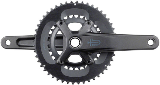 microSHIFT Sword 2x Crankset - 170mm 10-Speed 48/31t 110 Asym BCD 24mm Spindle BLK