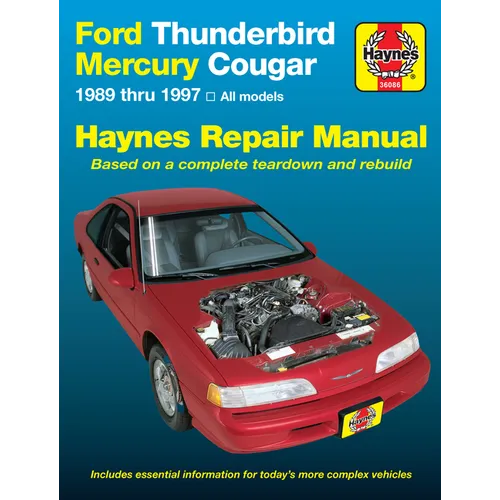 Ford Thunderbird & Mercury Cougar 1989-97 - Paperback