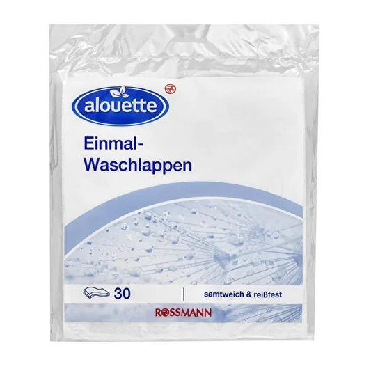 Alouette Wet Wipes - Gentle Skin Care with 100% Chlorine-Free Wipes, 30 Count
