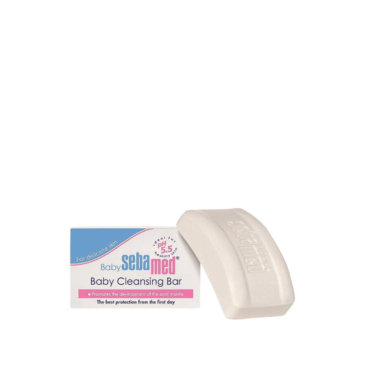 Sebamed Baby Cleansing Bar - Gentle, Dermatologically Tested Skincare for Sensitive Infant Skin