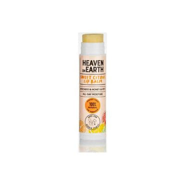 Heaven on Earth Sweet Citrus Lip Balm: 100% Natural & Organic for Dry Lips, Adds a Subtle Tint - Moisturizing Coconut & Jojoba Oil