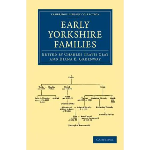 Early Yorkshire Families - Paperback