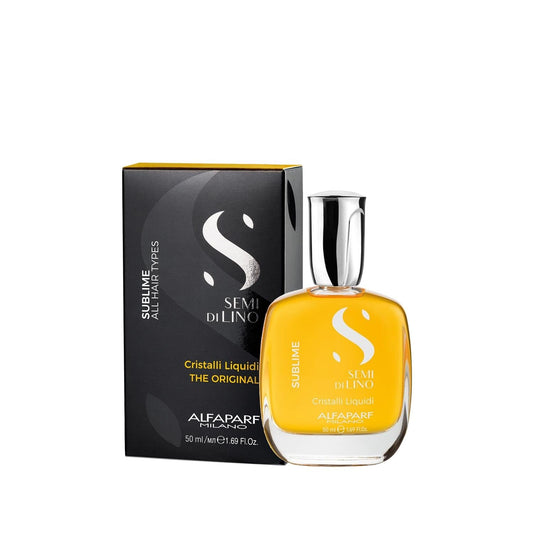 Alfaparf Semi Di Lino Sublime Cristalli Liquidi Hair Serum - Nourishing, Luxurious Hair Care for Dry or Damaged Hair
