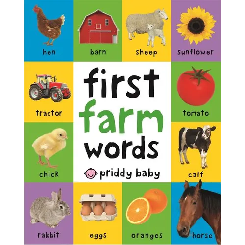 First 100 Padded: First Farm Words - Board Book