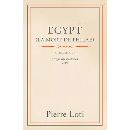 Egypt (La Mort De Philae) - Paperback